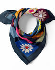 Flower Power Navy Blue