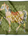 Abstract Equestrian Fern Green