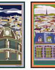 Paris Rooftops Green DOUBLE SIDED