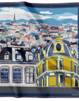 Paris Rooftops Navy DOUBLE SIDED