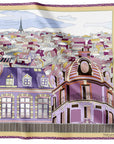 Paris Rooftops Purple DOUBLE SIDED
