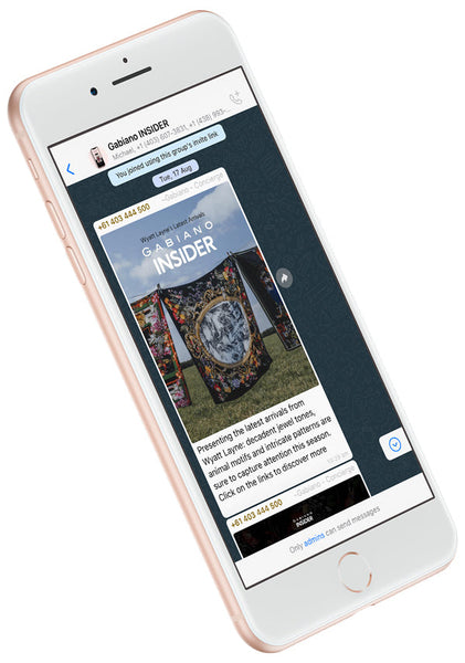 Gabiano is introducing its own WhatsApp group