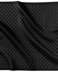 Fringed Monogram Black