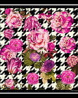 Springtime Houndstooth Black