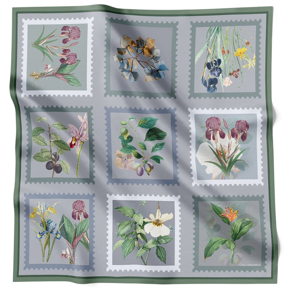 Floral Stamps Sage