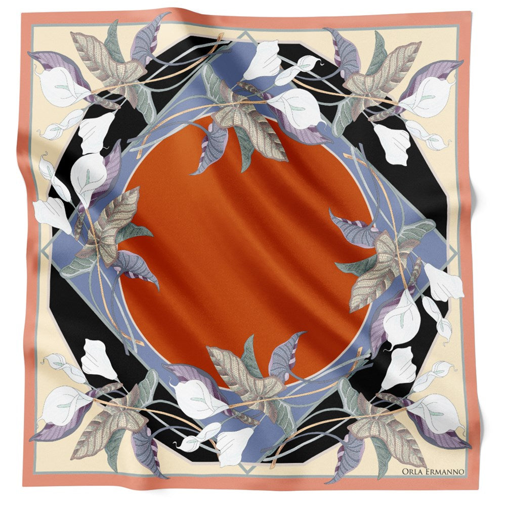Fringed Lily wreath Black