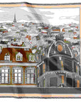 Paris Rooftops Charcoal DOUBLE SIDED