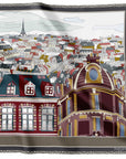 Paris Rooftops Charcoal DOUBLE SIDED