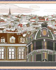Paris Rooftops Charcoal DOUBLE SIDED