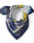 Paris Rooftops Navy DOUBLE SIDED