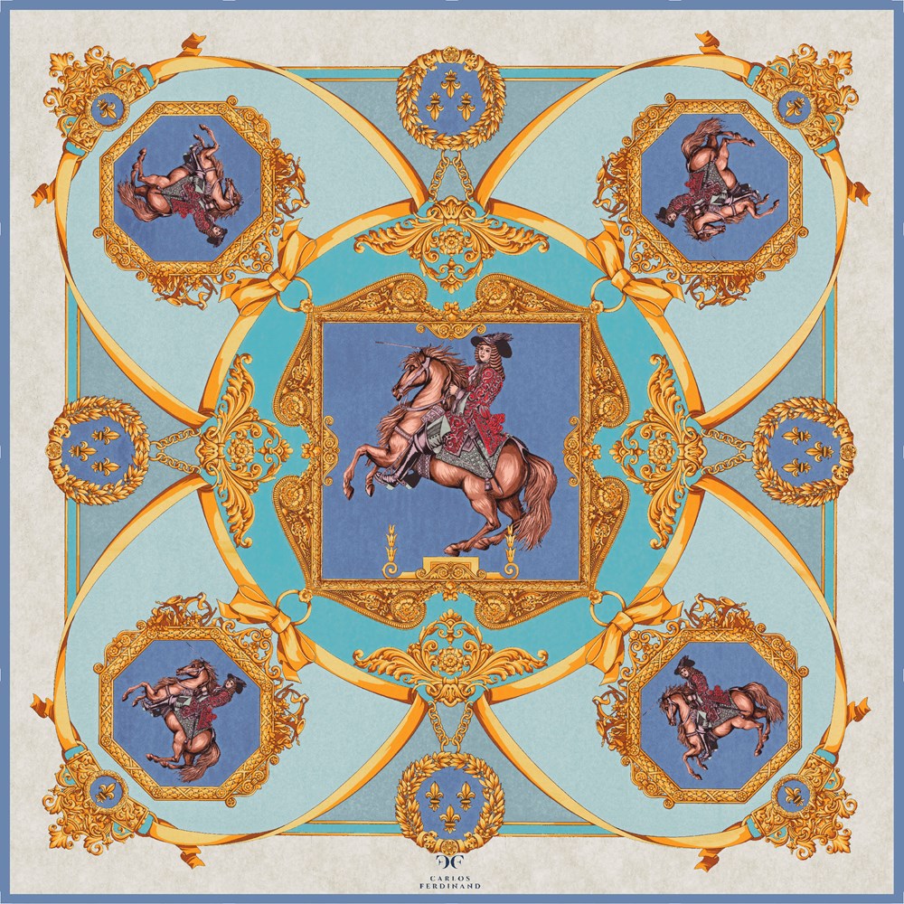 Baroque Cavalier Ivory 90cm